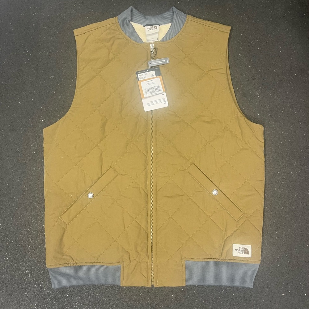 The North Face Olive Green Quilted Vest